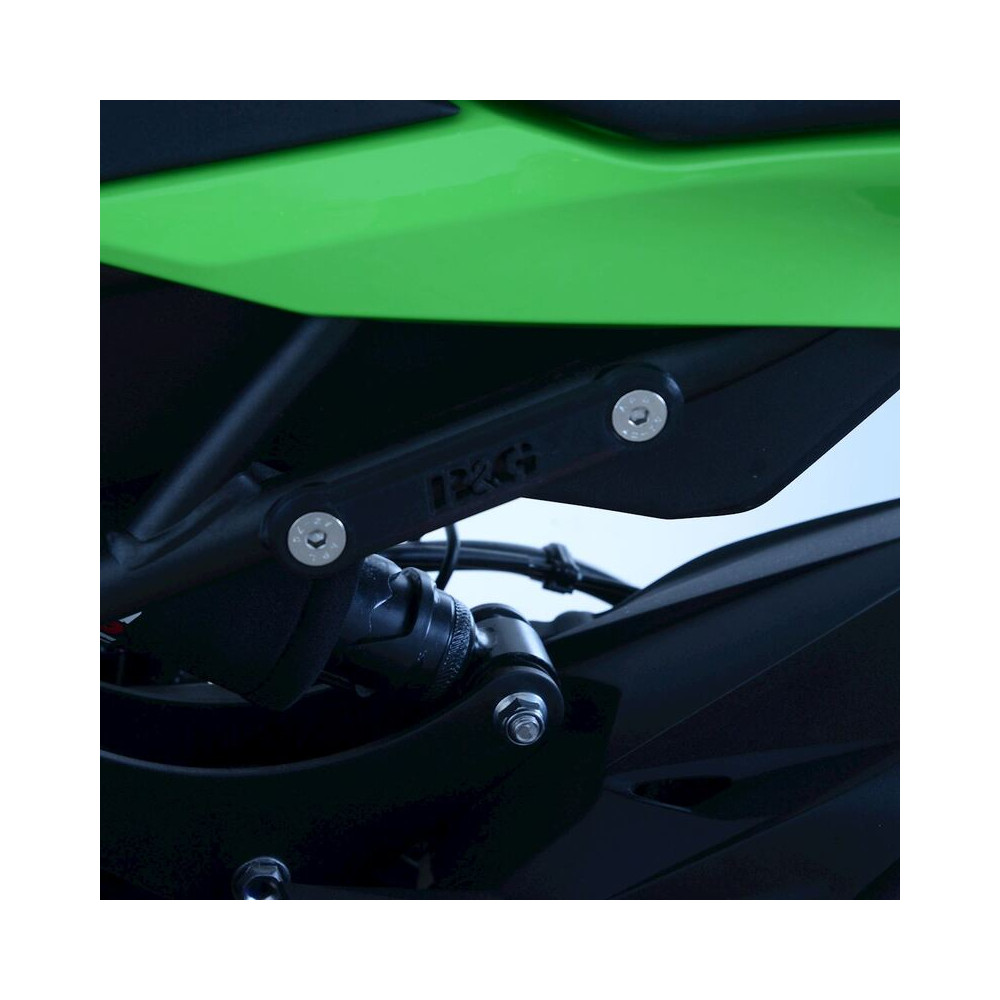 Cache orifice reposes-pied arrière R&G RACING noir