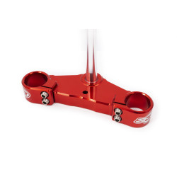Té de fourche complet S3 Ø39mm rouge Gas Gas Pro fourche Tech