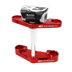 Té de fourche complet S3 Ø39mm rouge Gas Gas Pro fourche Tech