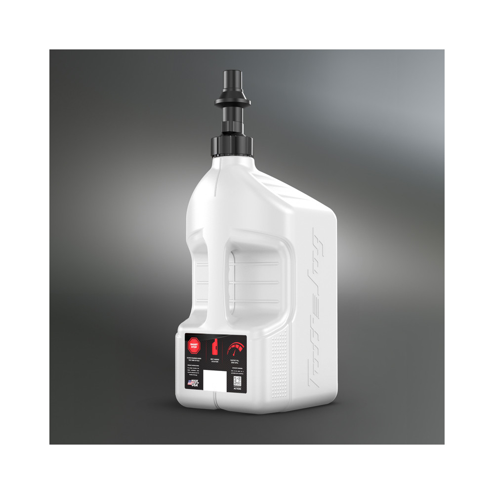 Bidon d'essence TUFF JUG blanc avec bouchon Ripper 5G/20L