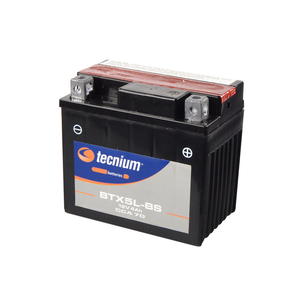 Batterie TECNIUM sans entretien avec pack acide - BTX5L-BS