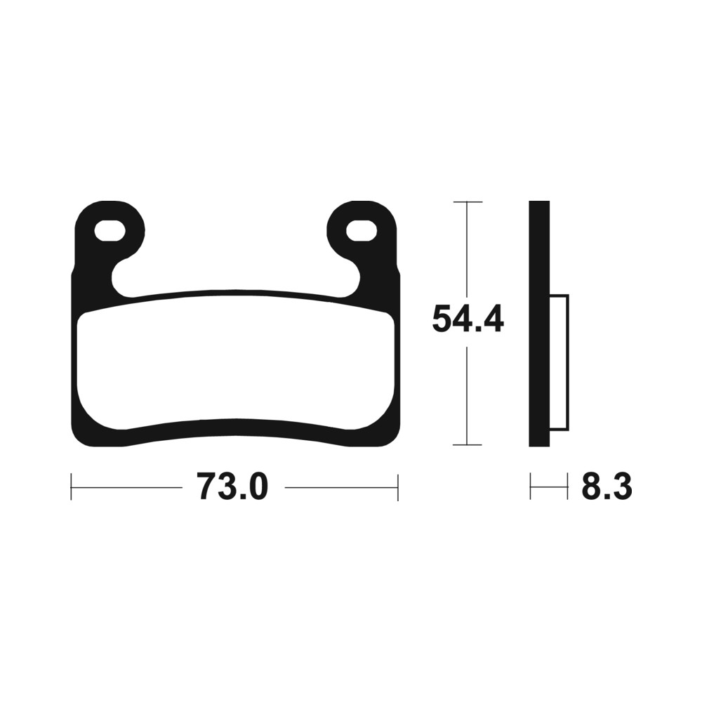 Plaquettes de frein TECNIUM Performance métal fritté - MF460 - Seulement pour étrier Hayes