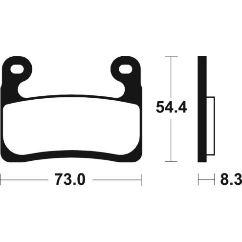 Plaquettes de frein TECNIUM Performance métal fritté - MF460 - Seulement pour étrier Hayes