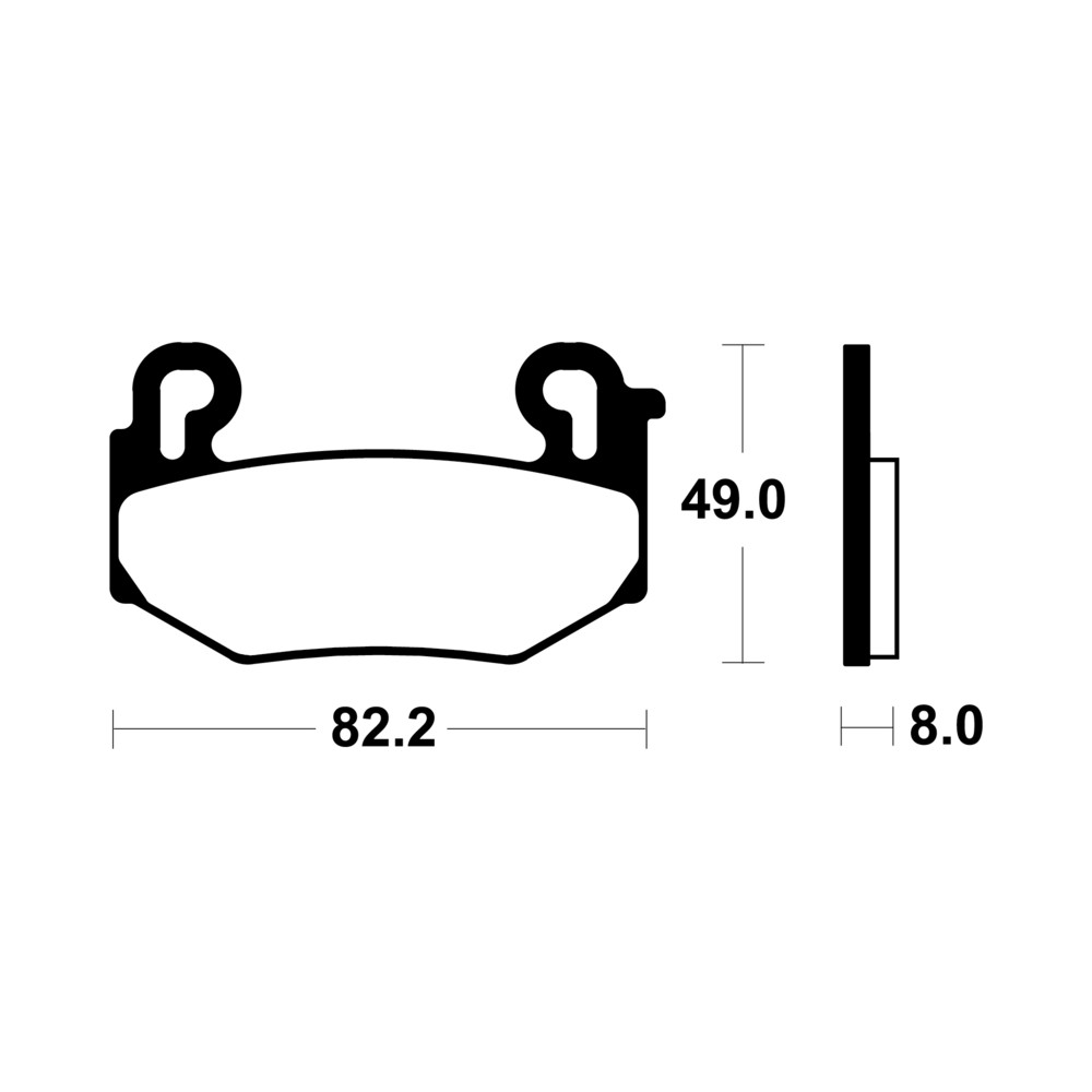 Plaquettes de frein TECNIUM Performance métal fritté - MF504
