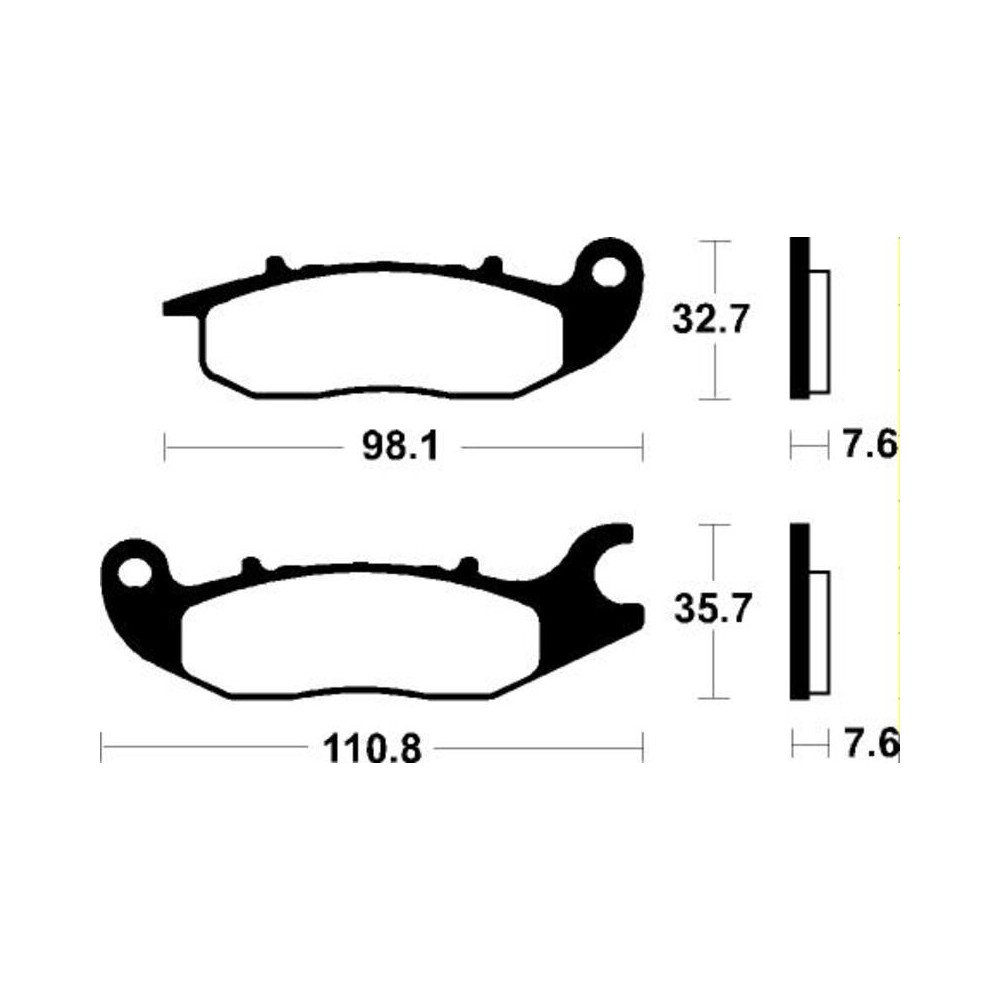 Plaquettes de frein TECNIUM Performance métal fritté - MF297