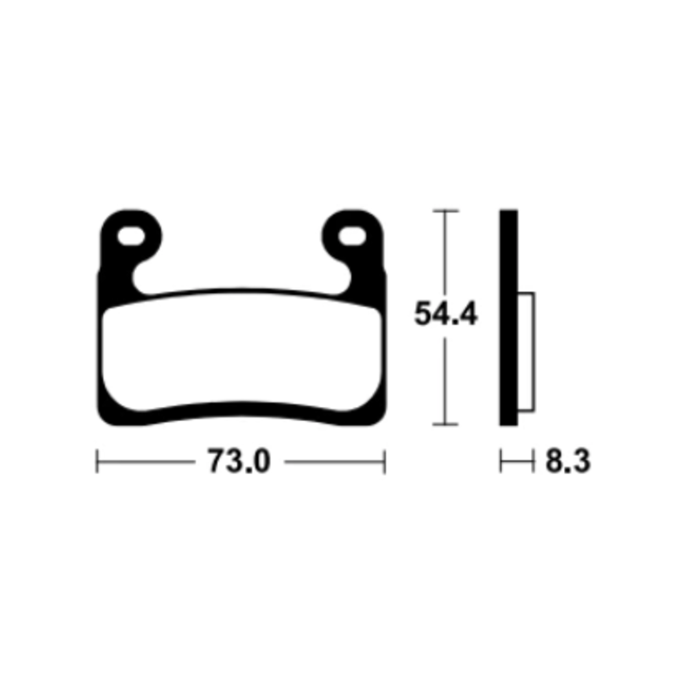 Plaquettes de frein TECNIUM Racing métal fritté - MTR460