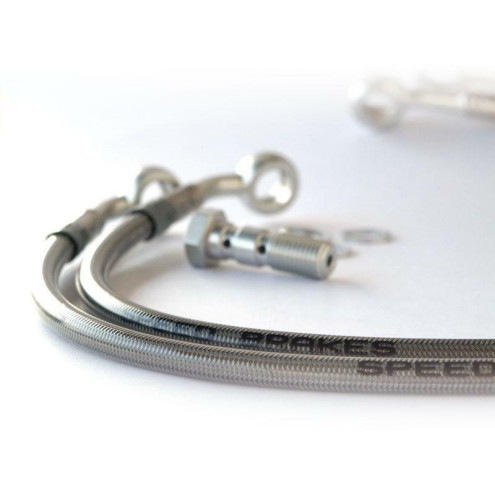 Durite de frein Aviation SPEEDBRAKES inox/raccord alu