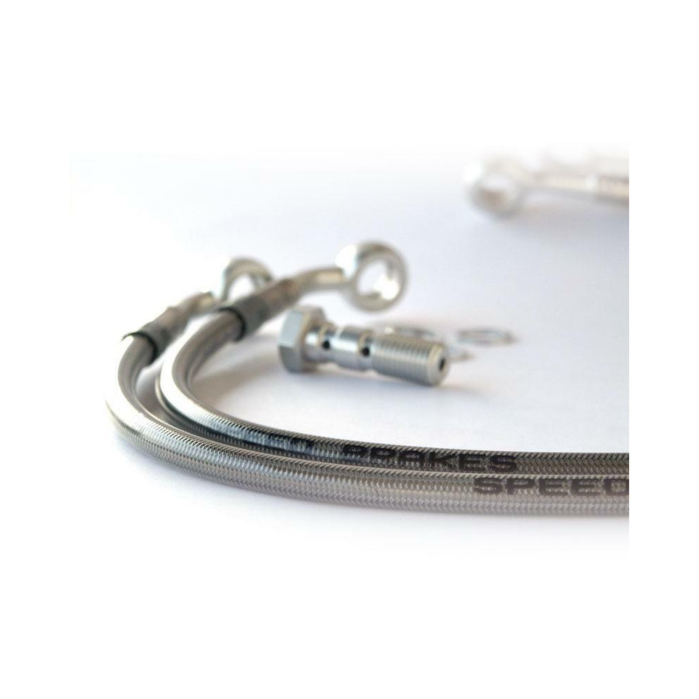 Durite de frein Aviation SPEEDBRAKES carbone/raccord bleu