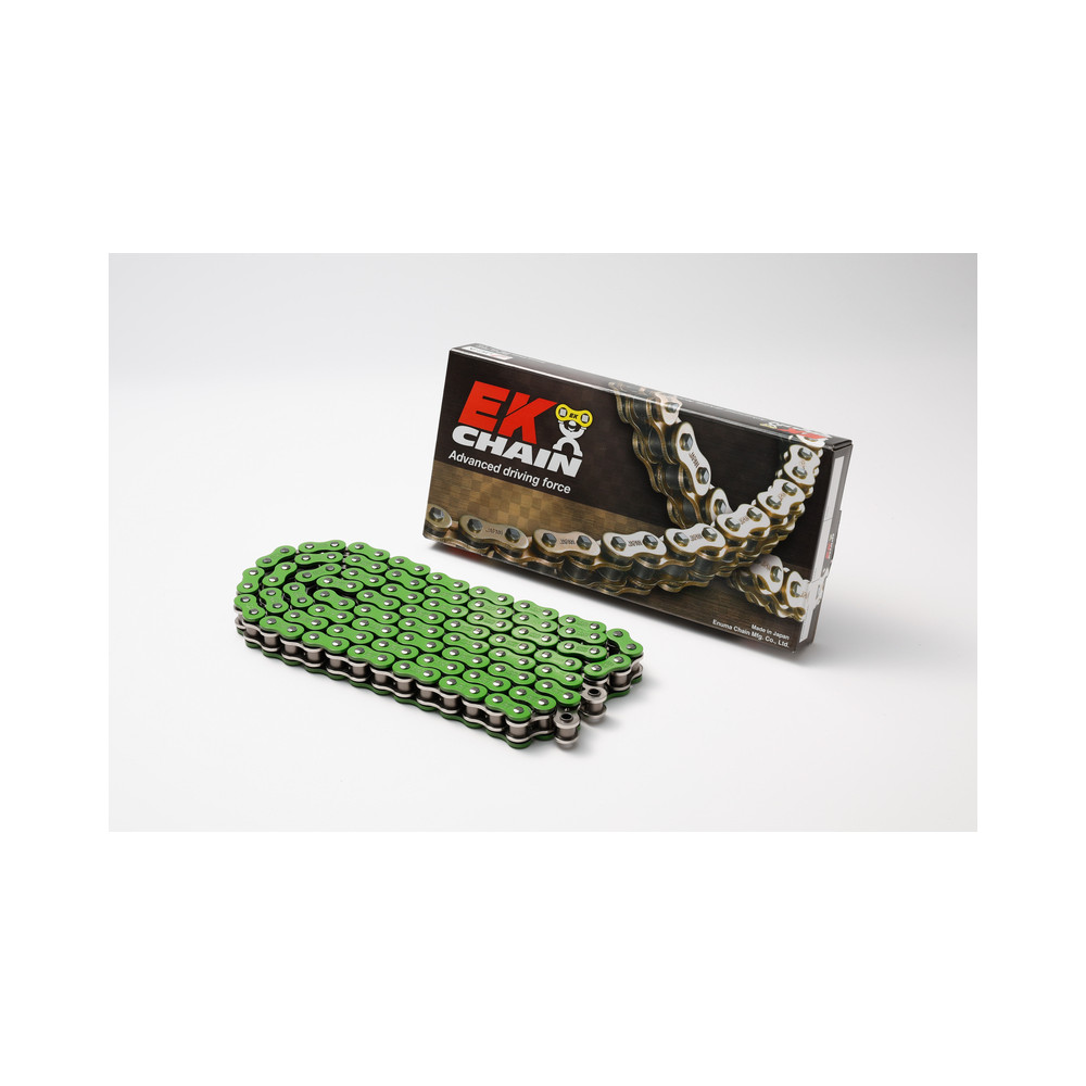 Chaine de transmission EK CHAIN 520 MVXZ2 - Joints Qx-Ring - attache à riveter