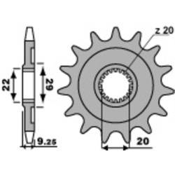 Kit chaîne EK/PBR 520M3 - 13/50-114 - Couronne alu standard