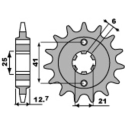 Kit chaîne EK/PBR 530 SRX2 - 18/48-100 - Couronne acier standard