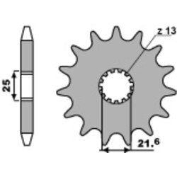 Kit chaîne EK/PBR 630 SRO - 15/35-92 - Couronne acier standard