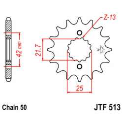 Kit chaîne EK/JT 530SRX2 14/45 - Suzuki GSX-F 600 1992-1997