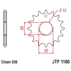 Kit chaîne EK/JT 530SRX2 18/48 - couronne standard
