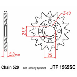 Kit chaîne EK/JT 520SRX2 13/50 - couronne ultra-light