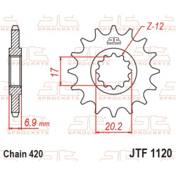 Kit chaîne EK/JT 420SH 11/47 - couronne standard