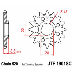 Kit chaîne EK/JT 520MRD7 13/50 - couronne ultra-light