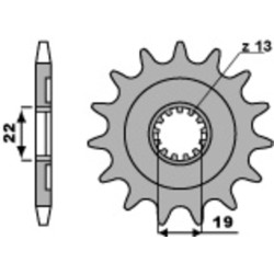 Kit chaîne EK/PBR 520MRD7 13/51 - couronne standard