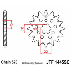 Kit chaîne EK/JT 520M3 12/48 - couronne ultra-light