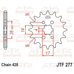 Kit chaîne EK/JT 428ZVX 13/60 - couronne standard