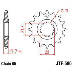Kit chaîne EK/JT 530SRX2 16/45 - couronne standard