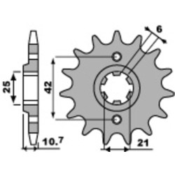Kit chaîne EK/PBR 530 ZVX3 - 16/40-102 - Couronne acier standard