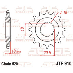 Kit chaîne EK/JT 520H 14/46 - couronne standard