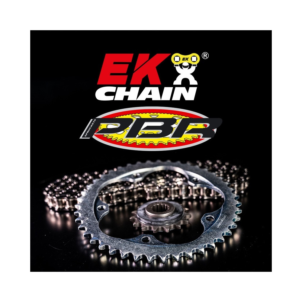 Kit chaîne EK/PBR 420 SR - 11/59-134 - Couronne acier standard