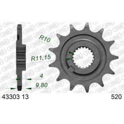 Kit chaîne EK/PBR 520 SRX2 - 13/49-112 - Couronne acier standard